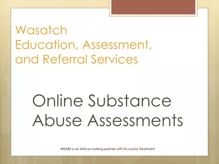 wasatch education assessment and referral services
