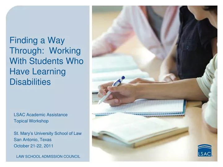 finding a way through working with students who have learning disabilities
