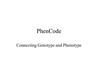 PhenCode