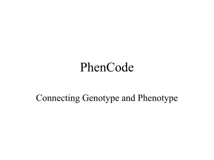 phencode
