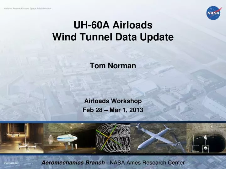 uh 60a airloads wind tunnel data update