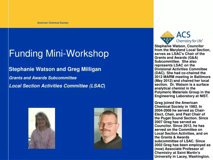 funding mini workshop