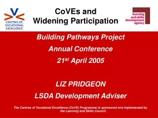 CoVEs and Widening Participation