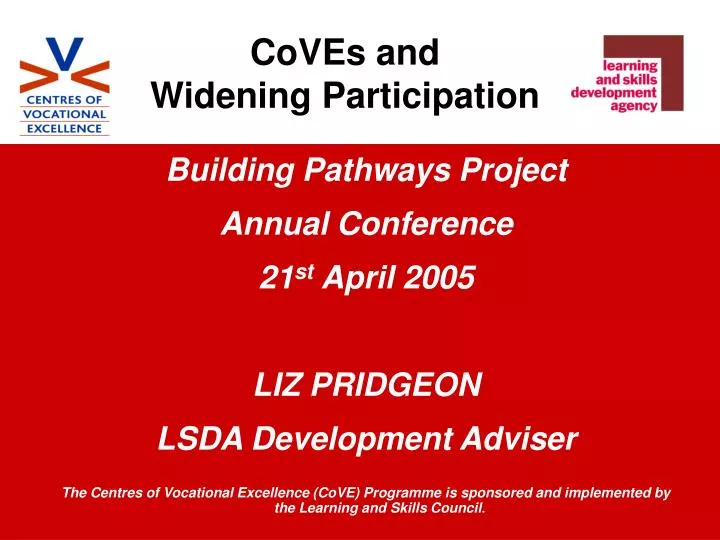 coves and widening participation