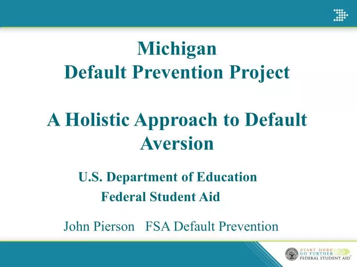 michigan default prevention project a holistic approach to default aversion