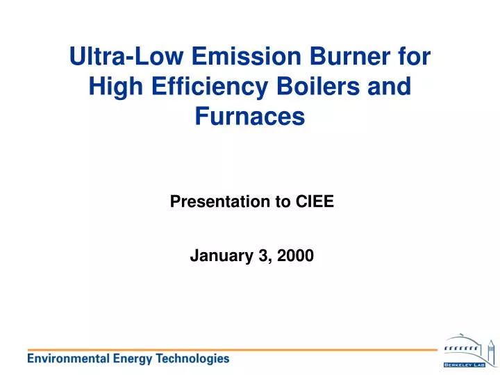 ultra low emission burner for high efficiency boilers and furnaces