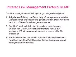 infrared link management protocol irlmp