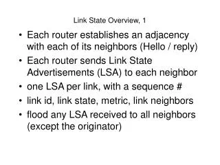 Link State Overview, 1