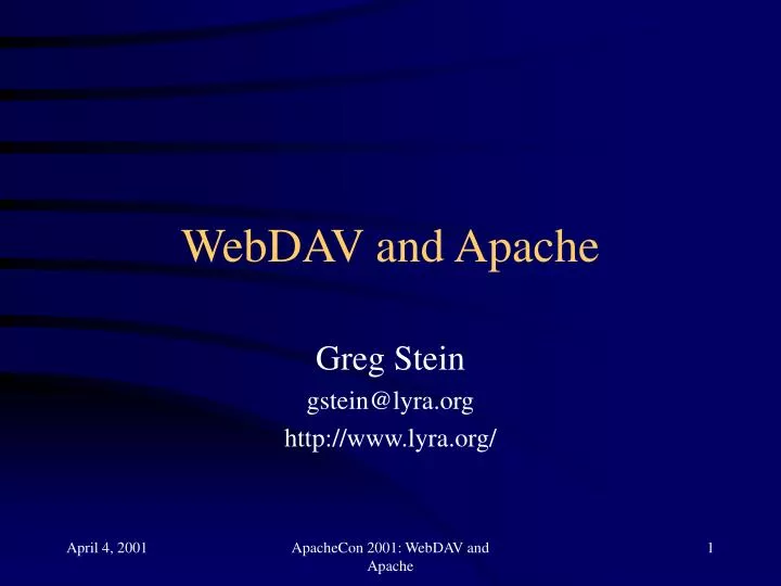 webdav and apache
