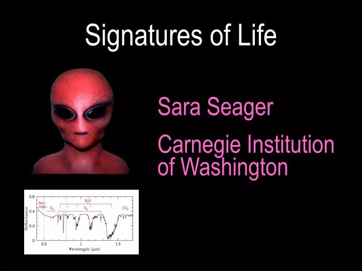 signatures of life