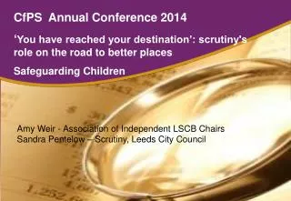 CfPS Annual Conference 2014