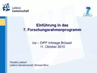 einf hrung in das 7 forschungsrahmenprogramm