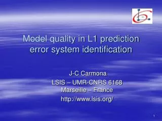 Model quality in L1 prediction error system identification
