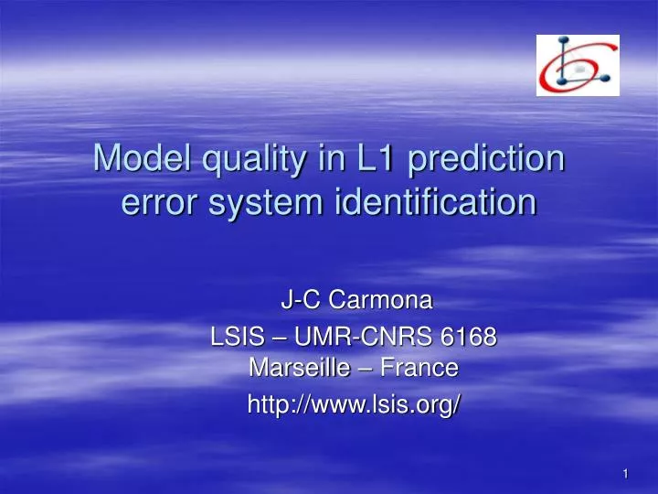 model quality in l1 prediction error system identification