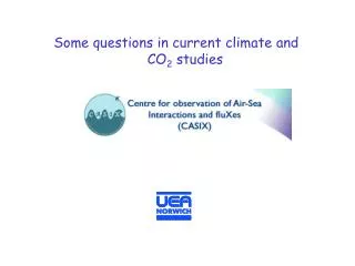 Some questions in current climate and CO 2 studies