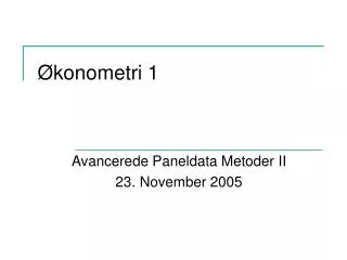 konometri 1