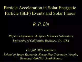 Particle Acceleration in Solar Energetic Particle (SEP) Events and Solar Flares