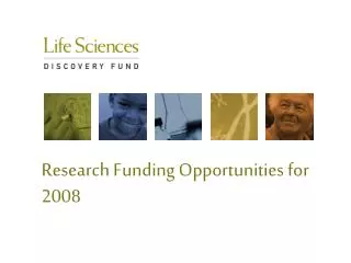 Research Funding Opportunities for 2008