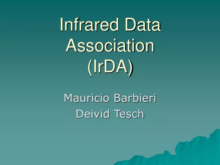 infrared data association irda