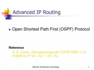 Advanced IP Routing