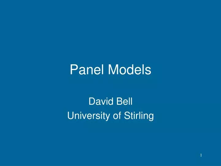 panel models