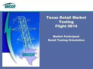 Texas Retail Market Testing Flight 0614