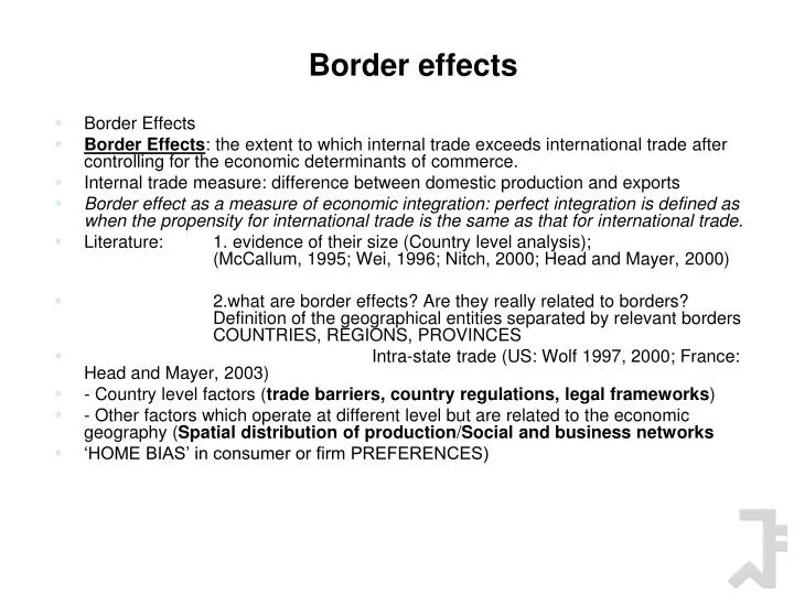border effects