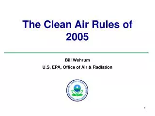 the clean air rules of 2005