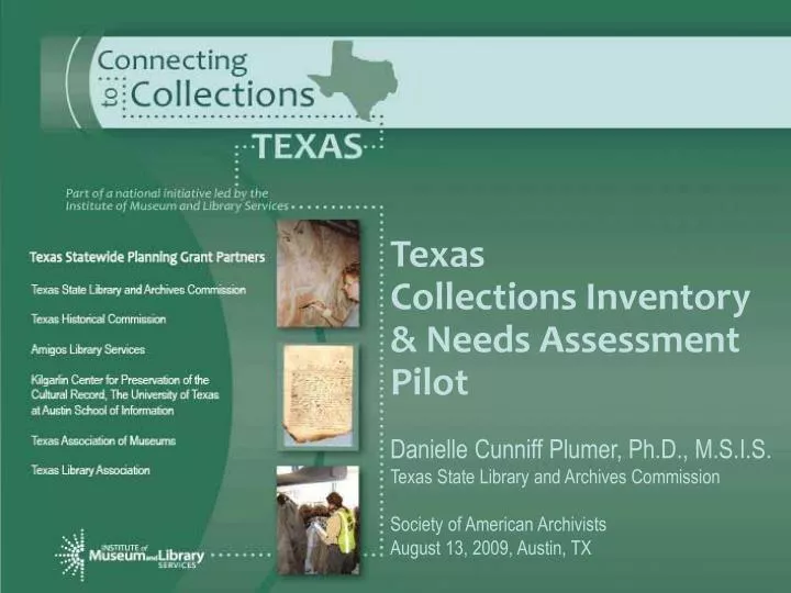 texas collections inventory needs assessment pilot