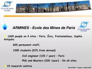 ARMINES - Ecole des Mines de Paris