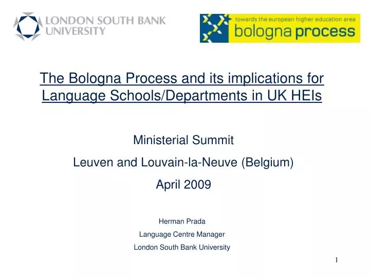 the bologna process and its implications for language schools departments in uk heis