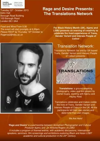 Rage and Desire Presents: The Translations Network