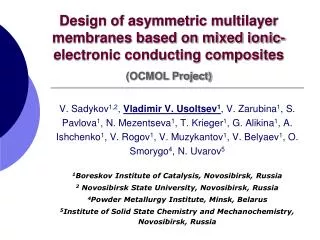 Design of asymmetric multilayer membranes based on mixed ionic-electronic conducting composites