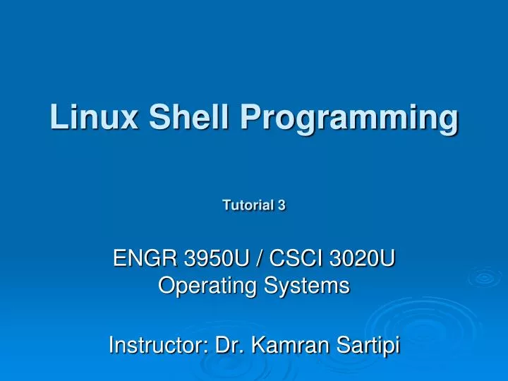 linux shell programming tutorial 3