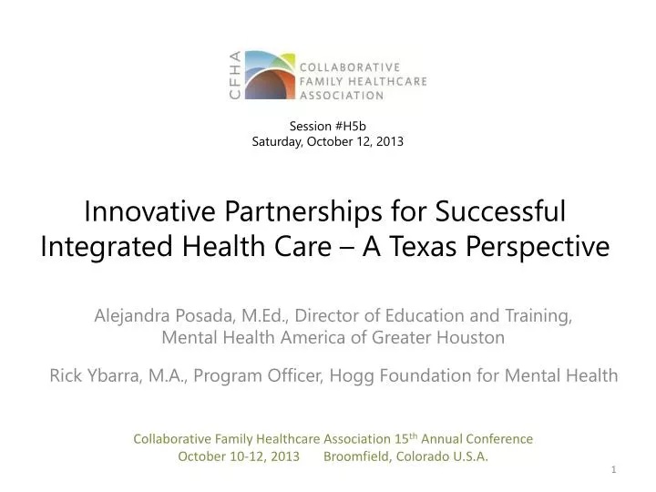 innovative partnerships for successful integrated health care a texas perspective