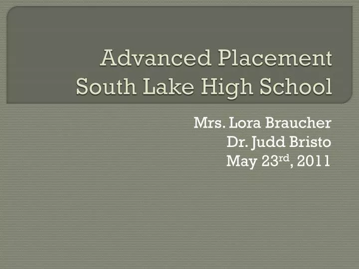 advanced placement south lake high school