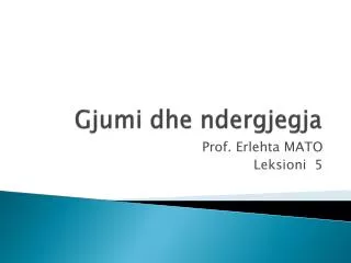 gjumi dhe ndergjegja