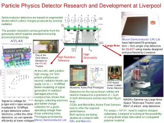 Particle Physics Detector Research and Development at Liverpool