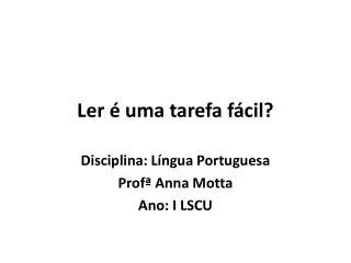 ler uma tarefa f cil