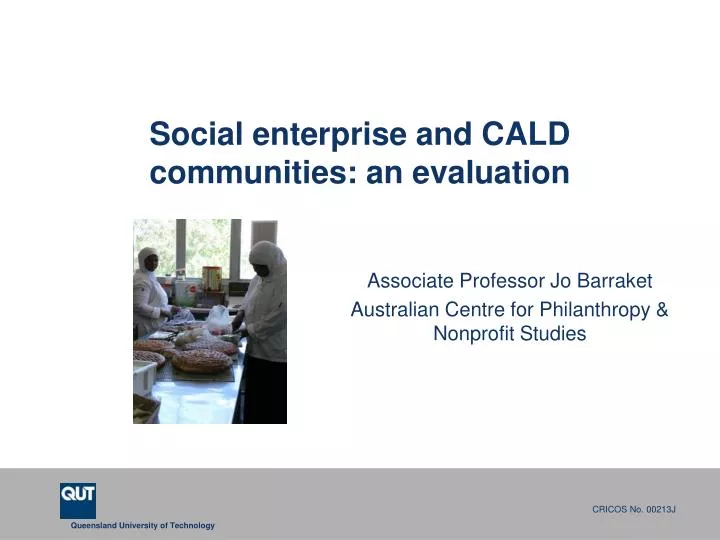 social enterprise and cald communities an evaluation