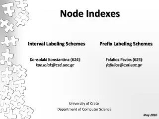 Node Indexes