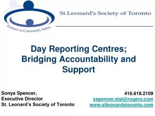 Day Reporting Centres; Bridging Accountability and Support