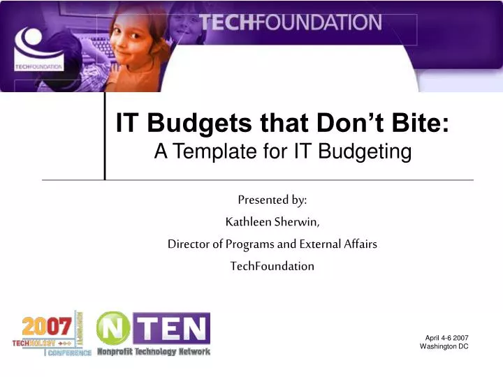 it budgets that don t bite a template for it budgeting