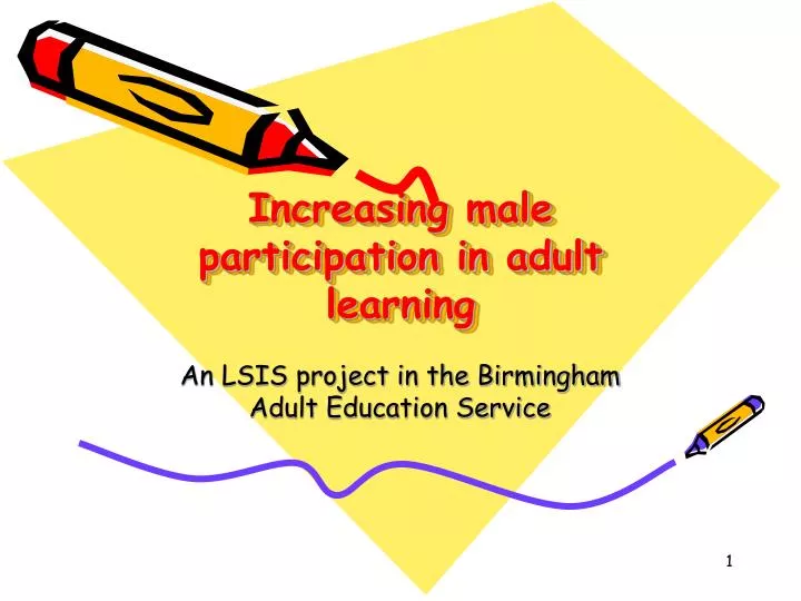 increasing male participation in adult learning