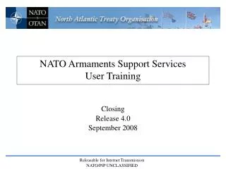 NATO Armaments Support Services User Training