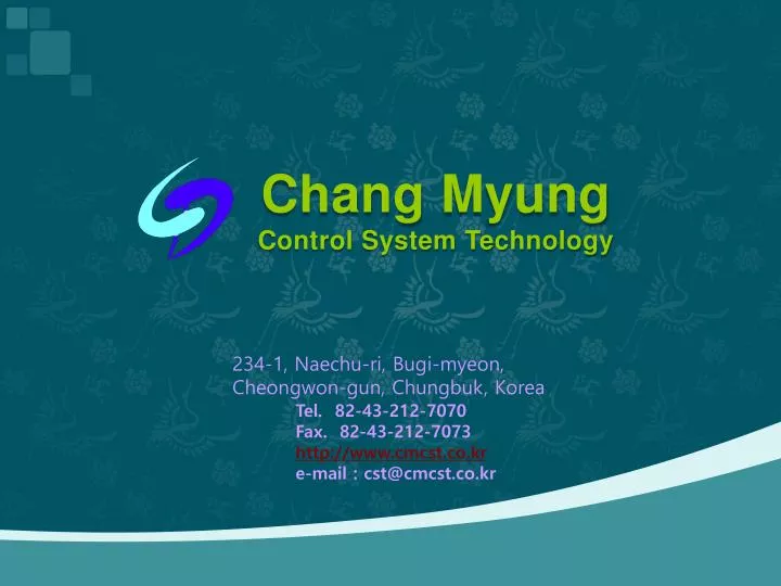 chang myung control system technology