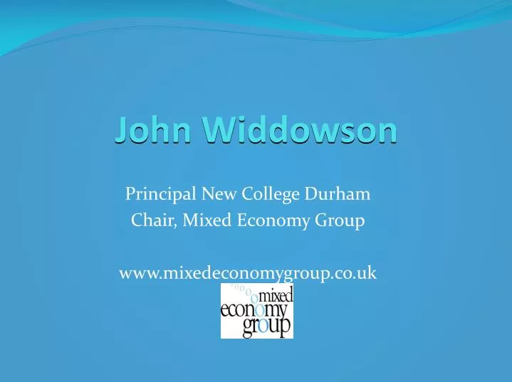 john widdowson