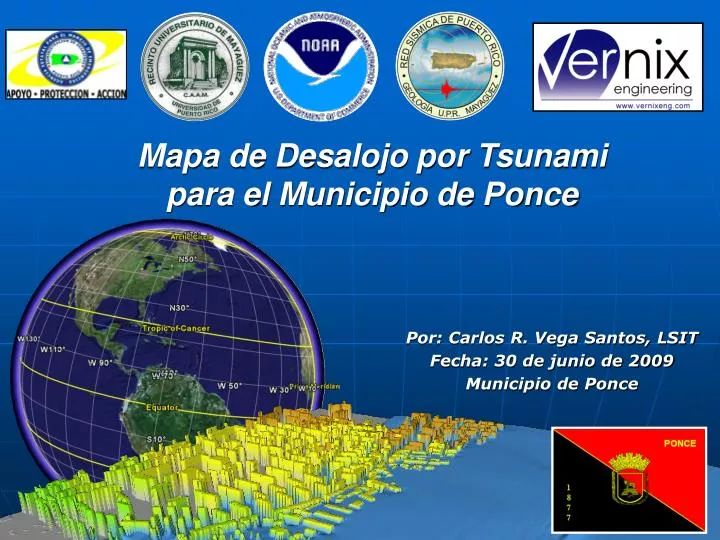 mapa de desalojo por tsunami para el municipio de ponce