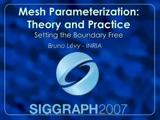 Mesh Parameterization: Theory and Practice Setting the Boundary Free