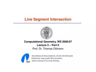 Line Segment Intersection